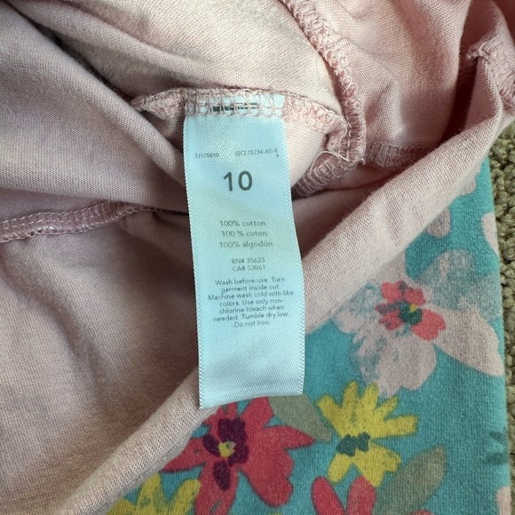 Carter's Pink and Blue Floral Kids Matching Set - Picture 3 of 8